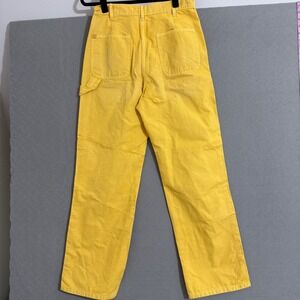 BDG Urban Outfitters Yellow Carpenter Pants Straight Leg Double Knee Womens 28